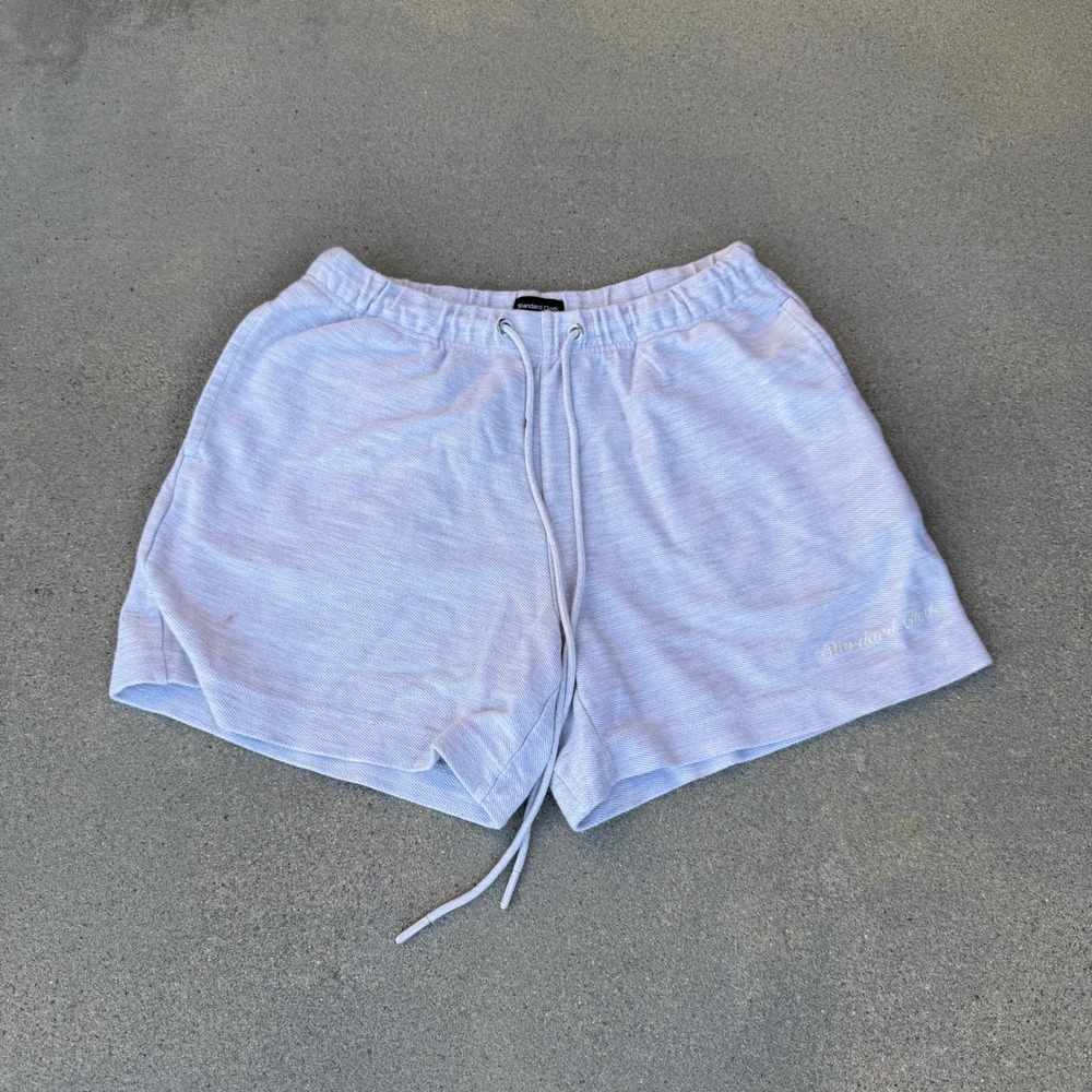 Standard‎ Cloth Men Heather Gray Cotton Sweat Shorts Size Small